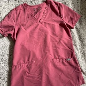 XS petite blue figs scrub set (they look a little lighter pink in person)